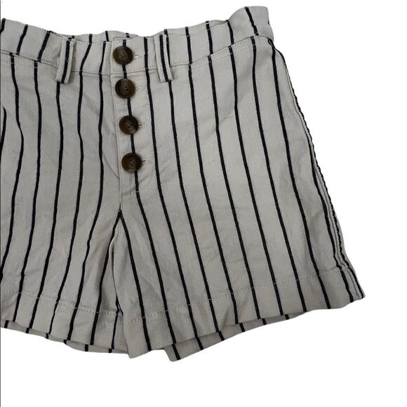 Madewell Emmett Button Front Striped Shorts - Picture 6 of 6